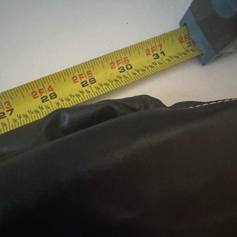 Simonett Kika High Waisted Vegan Leather Pants in Black Medium - Picture 11 of 14